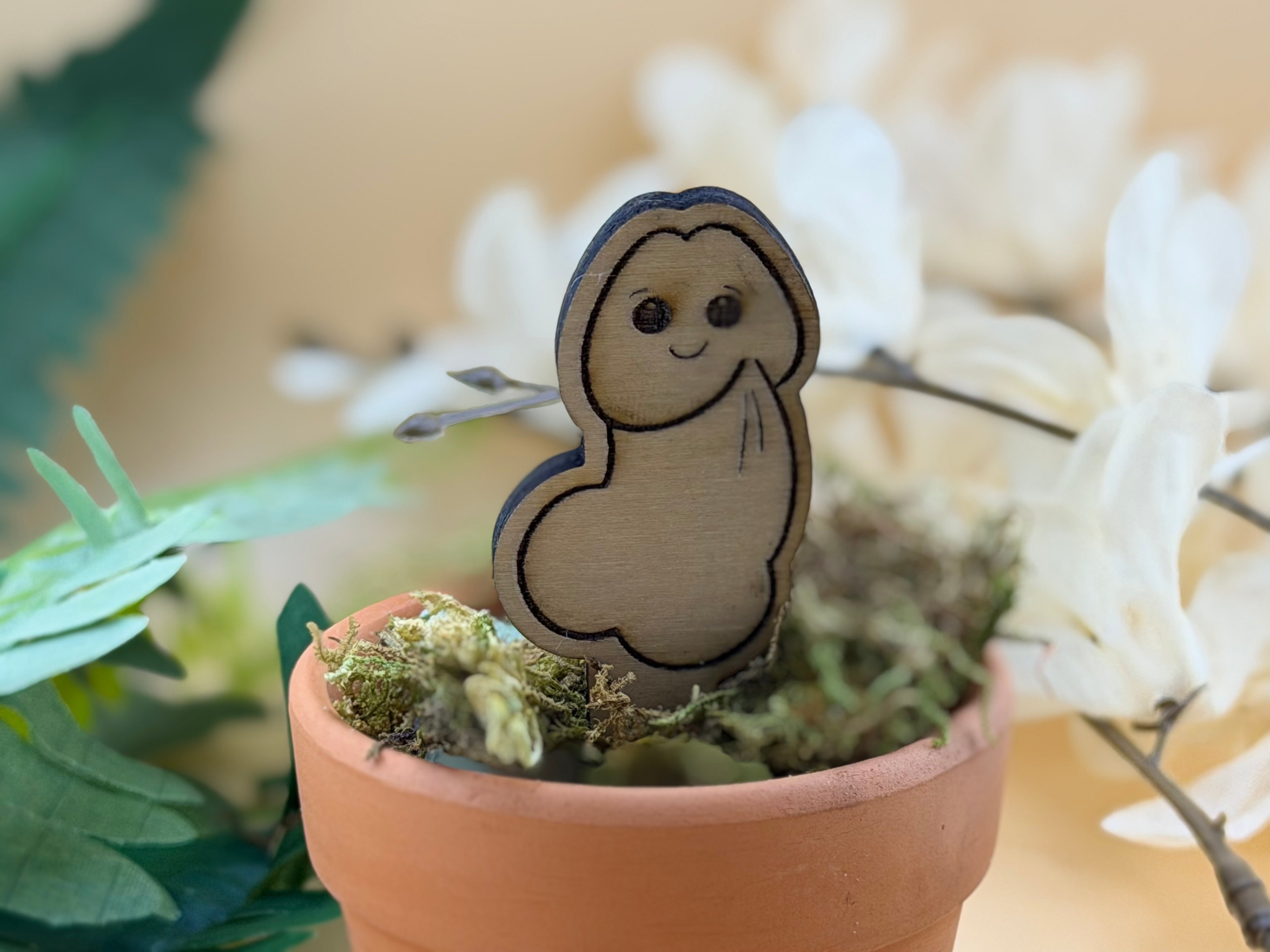 Dozy Willie™ — Wooden Plant Stake (Unpotted)