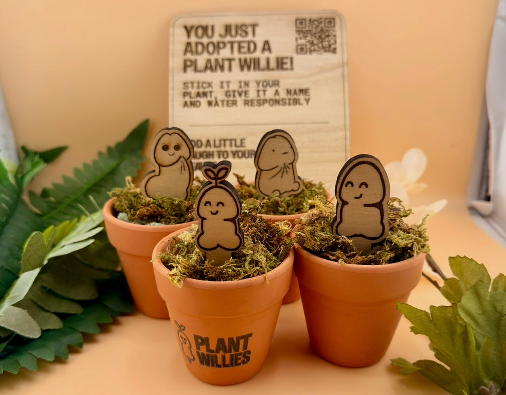 Complete Potted Willies™ Set — Lil Sprout, Chunk, Chubby Bud, Dozy Willie